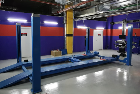 Подъемник четырехстоечный электрогидравлический F4D-4