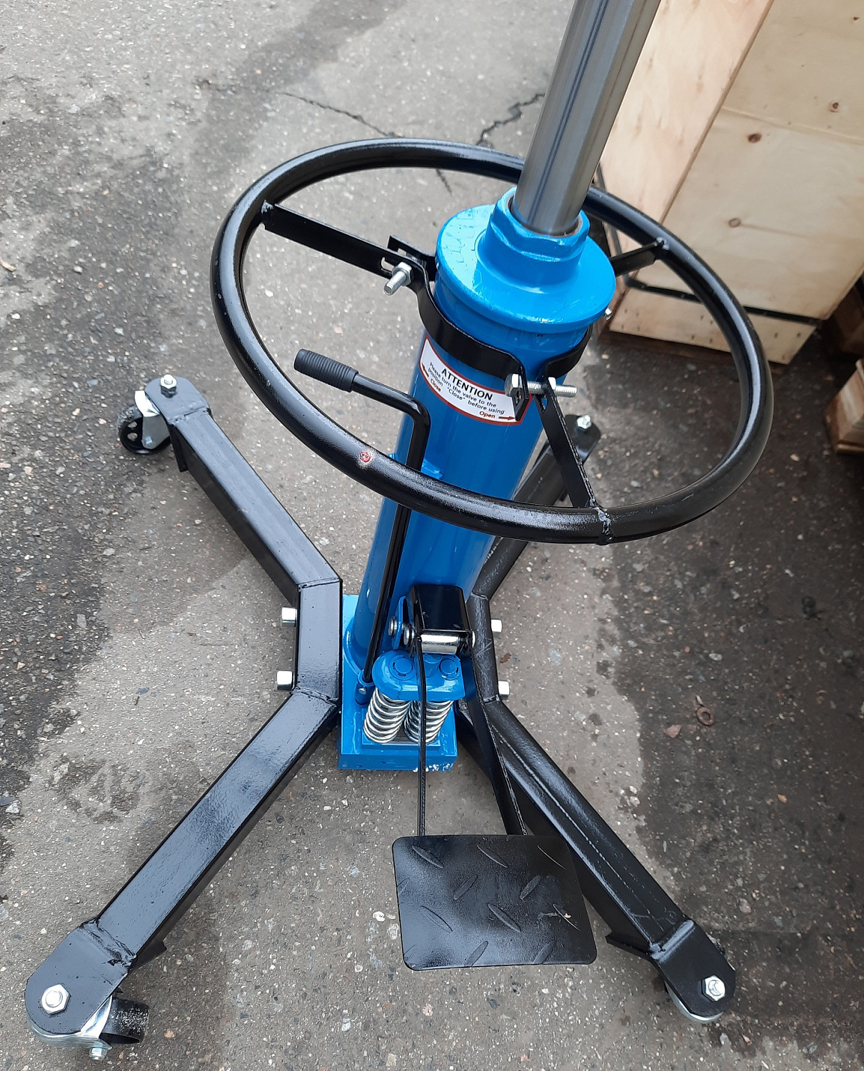 Стойка двухступенчатая гидравлическая на 600 кг 0101D