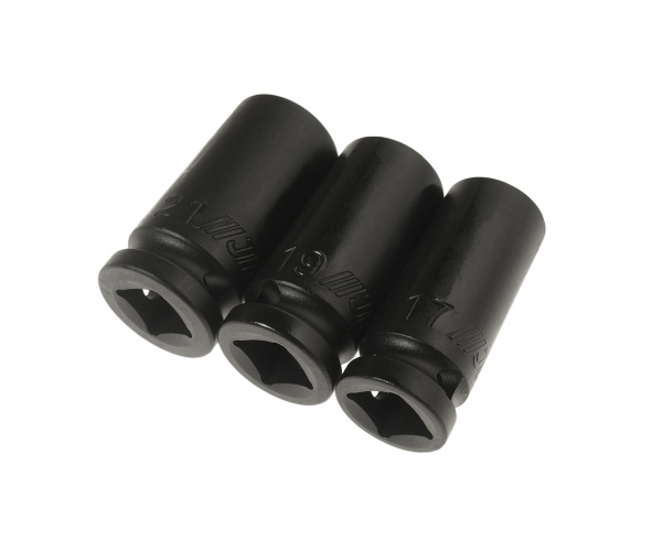 Набор головок торцевых 1/2" ударных средней глубины тонкостенных 17,19,21мм 3 предмета JTC-J403B